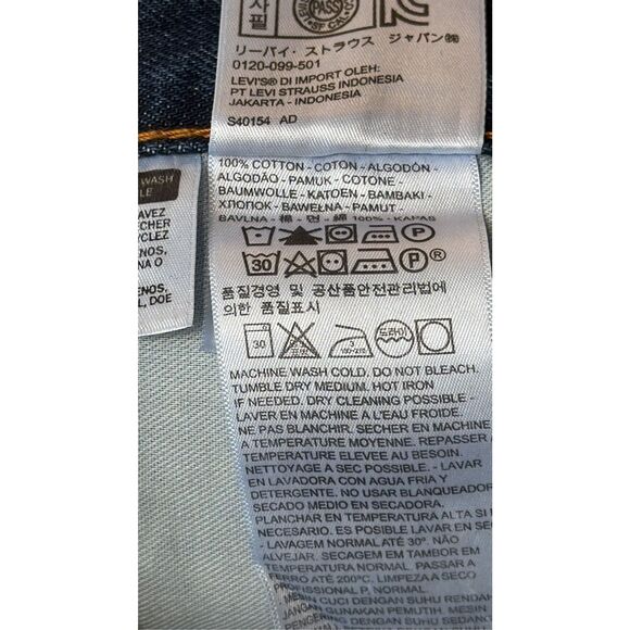 Levi’s 505 Men’s Regular Fit Straight Leg Jeans 34/30 NWT - Picture 6 of 10